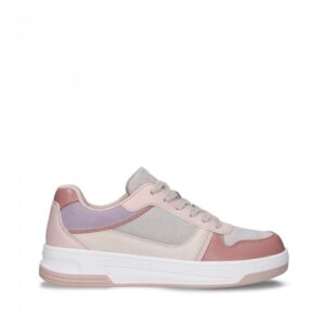 Dara Pink eco-responsible urban gold minimalist sports sneaker - Confort ékomfort