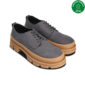 Responsible chunky derby lace-up shoes Arum Grey -ekomfort