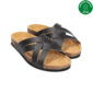 Umweltfreundliche schwarze Sandalen in Flieder und Schwarz _ekomfort