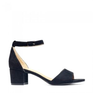 Wedge sandals for women Cora Black - Ekomfort