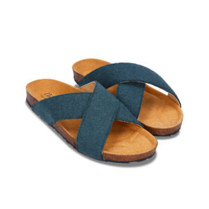 Bali Green open toe flat sandals - Sustainable comfort