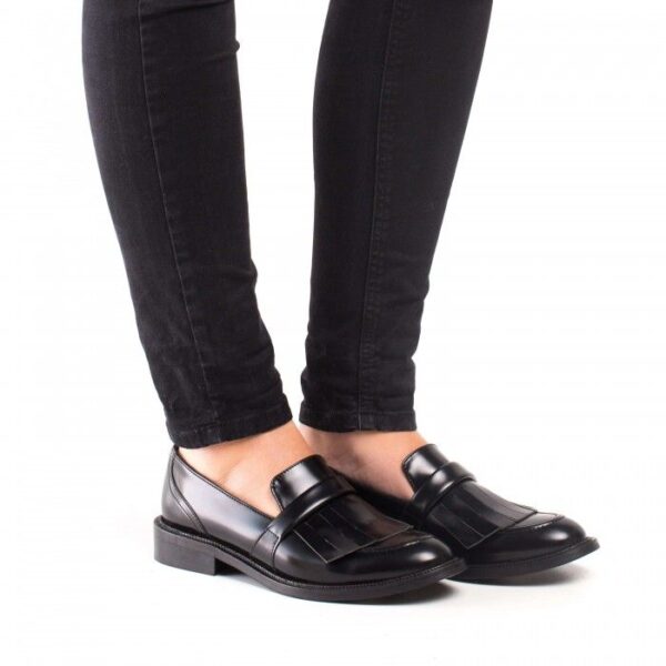 Chaussure mocassin femme Brina Micro végane noire pour femme - Letzshop.