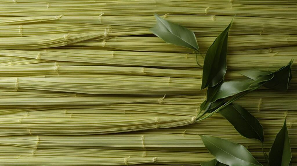 Comparison between bamboo fiber and other fibers, descriptive image.