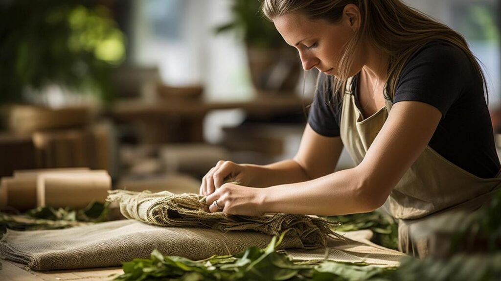 Lotus Silk, a sustainable material for elegant, eco-responsible fashion.