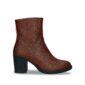 Women brown ankle boots made with vegan leather | NAE