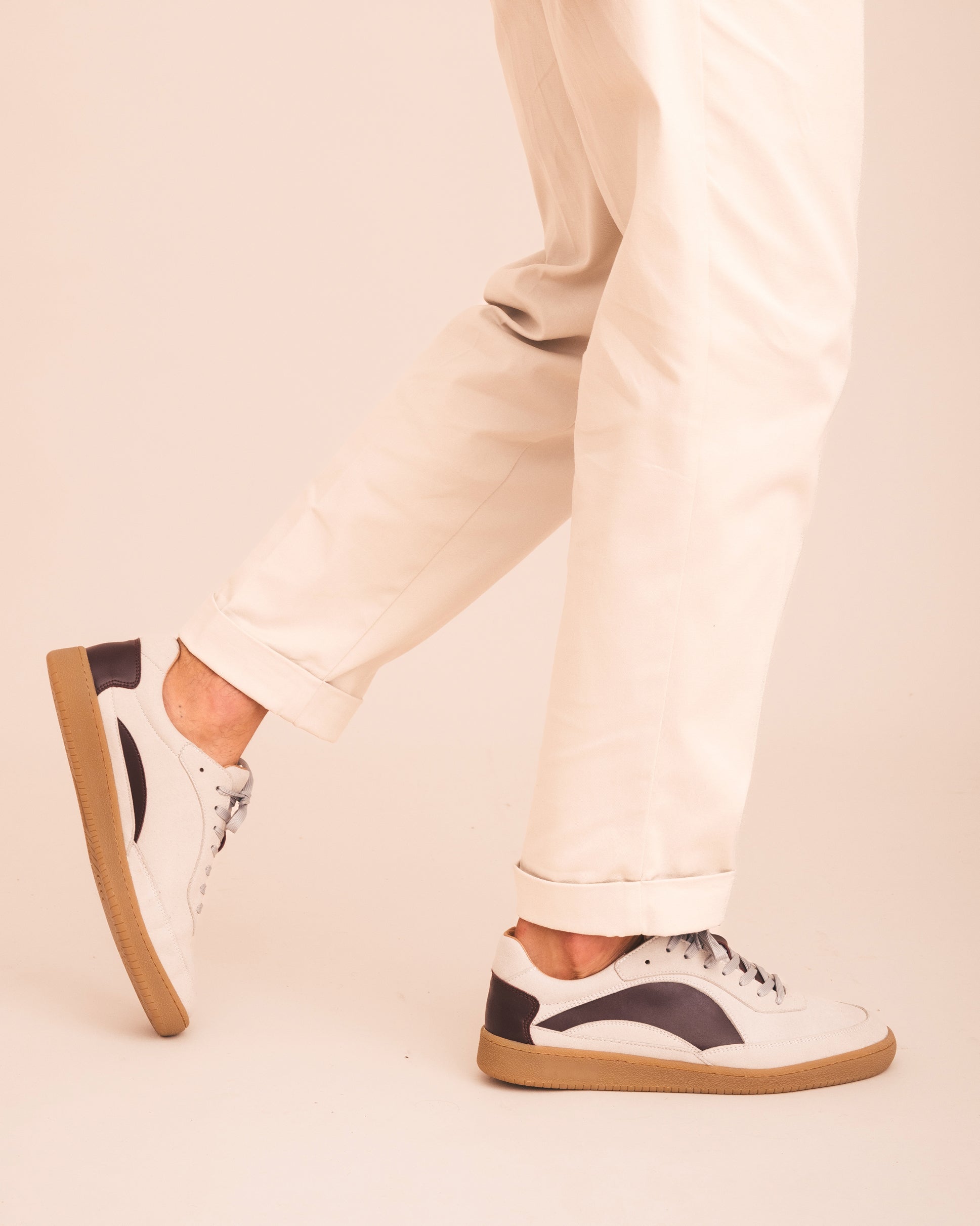 Baskets Sidney — microfibre, rouge - Image 4