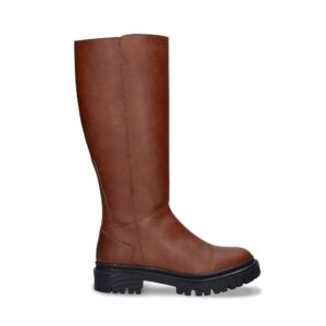 Bottines Aurora — microfibre, marron