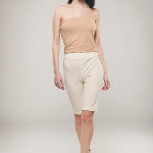 Short Avalon — coton bio, beige