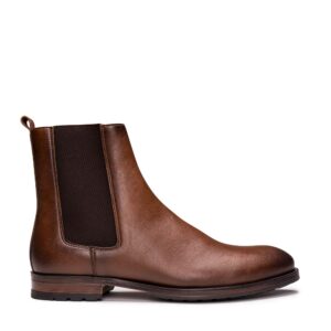 Bottines Basti — microfibre, marron