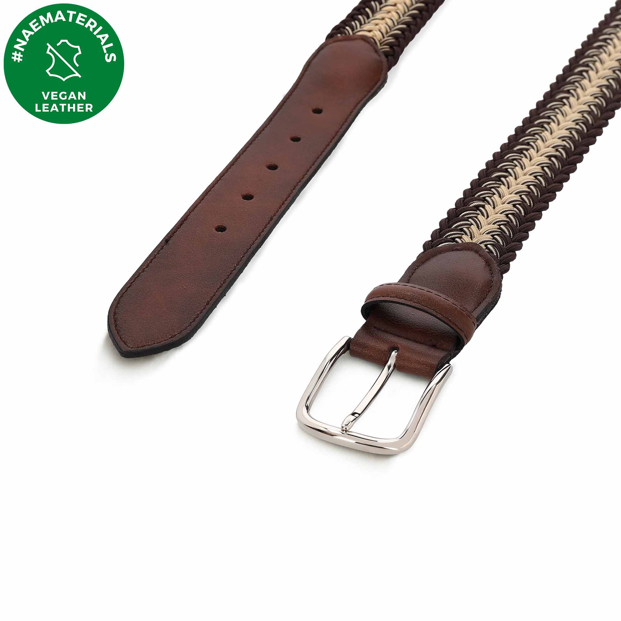 Ceinture Aran — microfibre, marron – Image 2