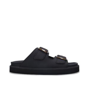 Sandales Darku — microfibre, noir