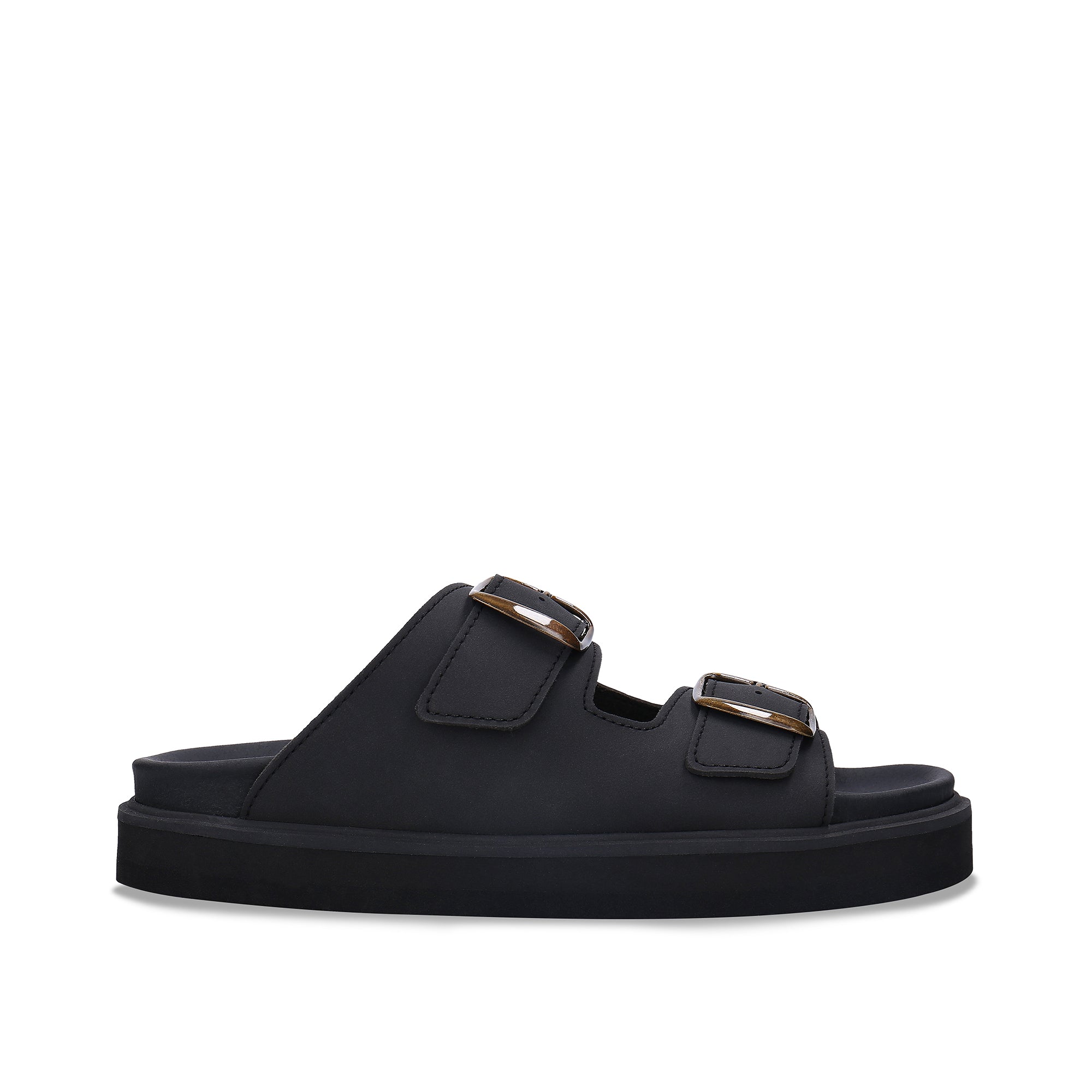 Sandales Darku — microfibre, noir