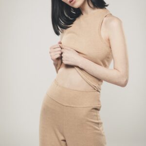 Top Edith — coton bio, marron