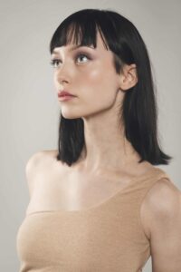 Top Estelle — coton bio, marron