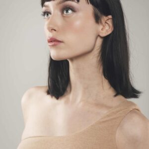 Top Estelle — coton bio, marron