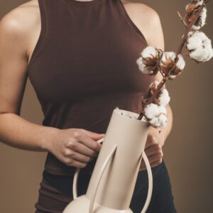 Top Evelina — coton bio, marron