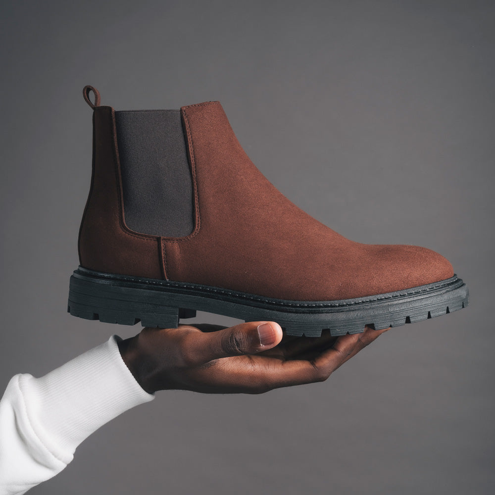 Bottines Faber — microfibre, marron – Image 2