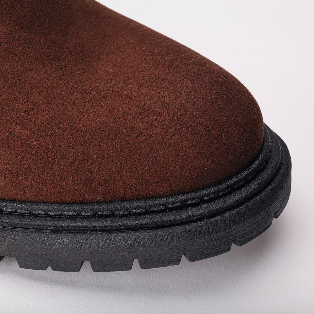 Bottines Faber — microfibre, marron – Image 4
