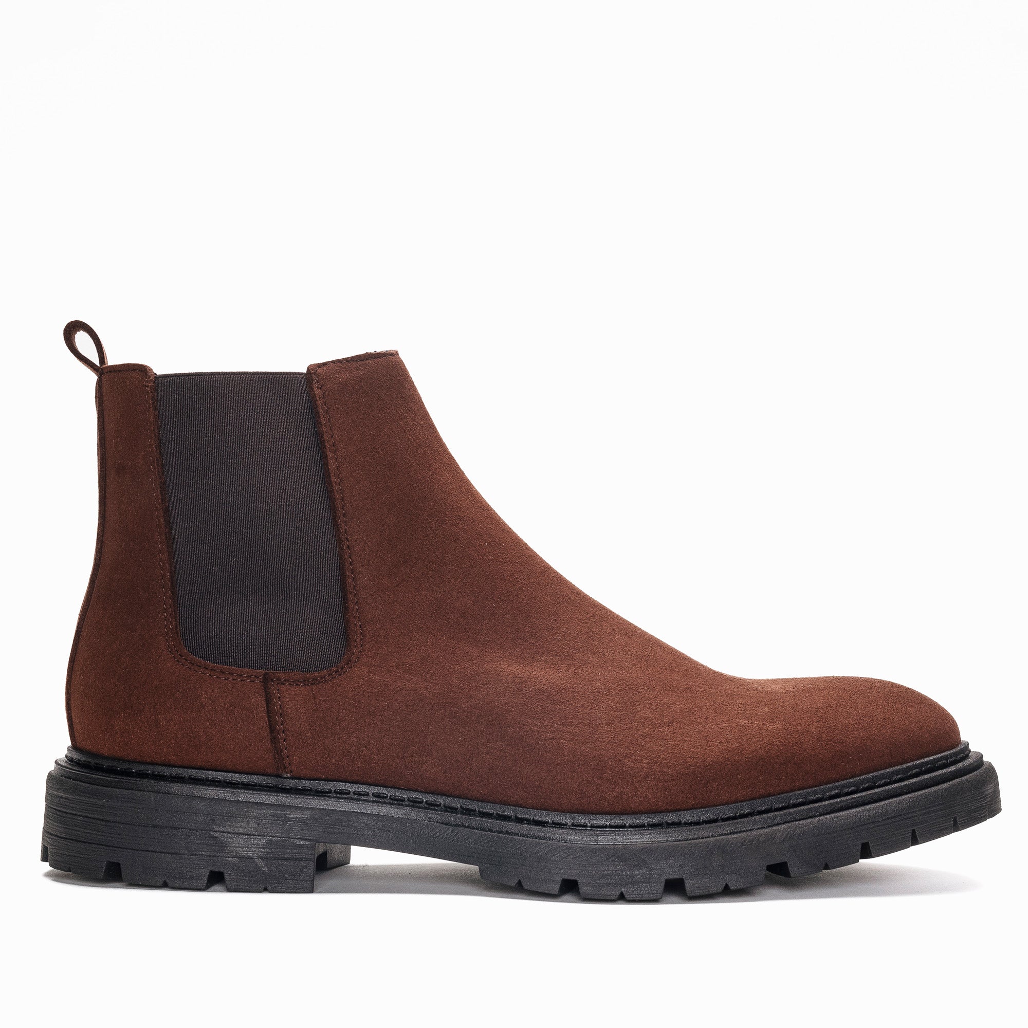 Bottines Faber — microfibre, marron