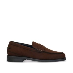 Chaussures Levi — microfibre, marron