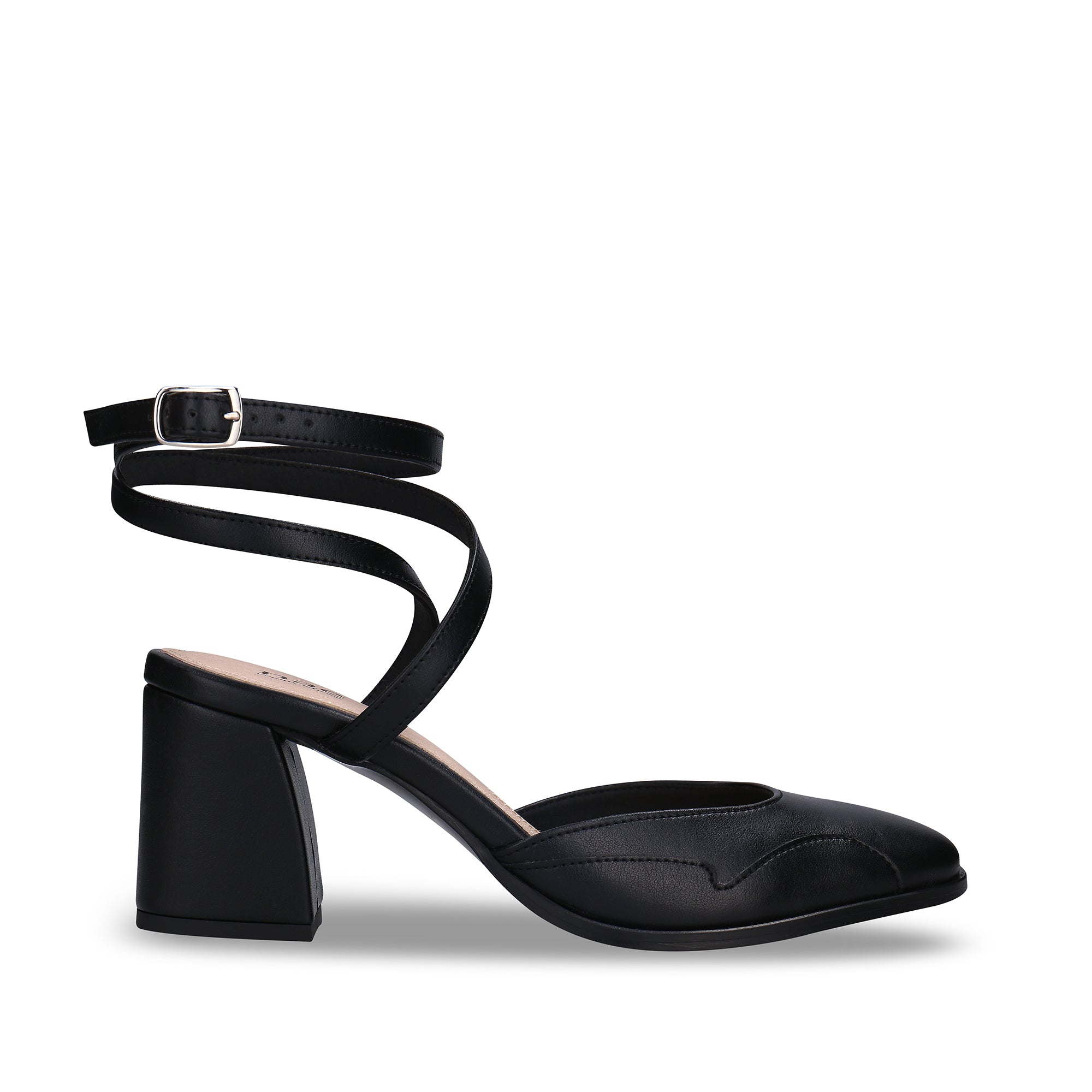 Sandales Lisa — AppleSkin, noir