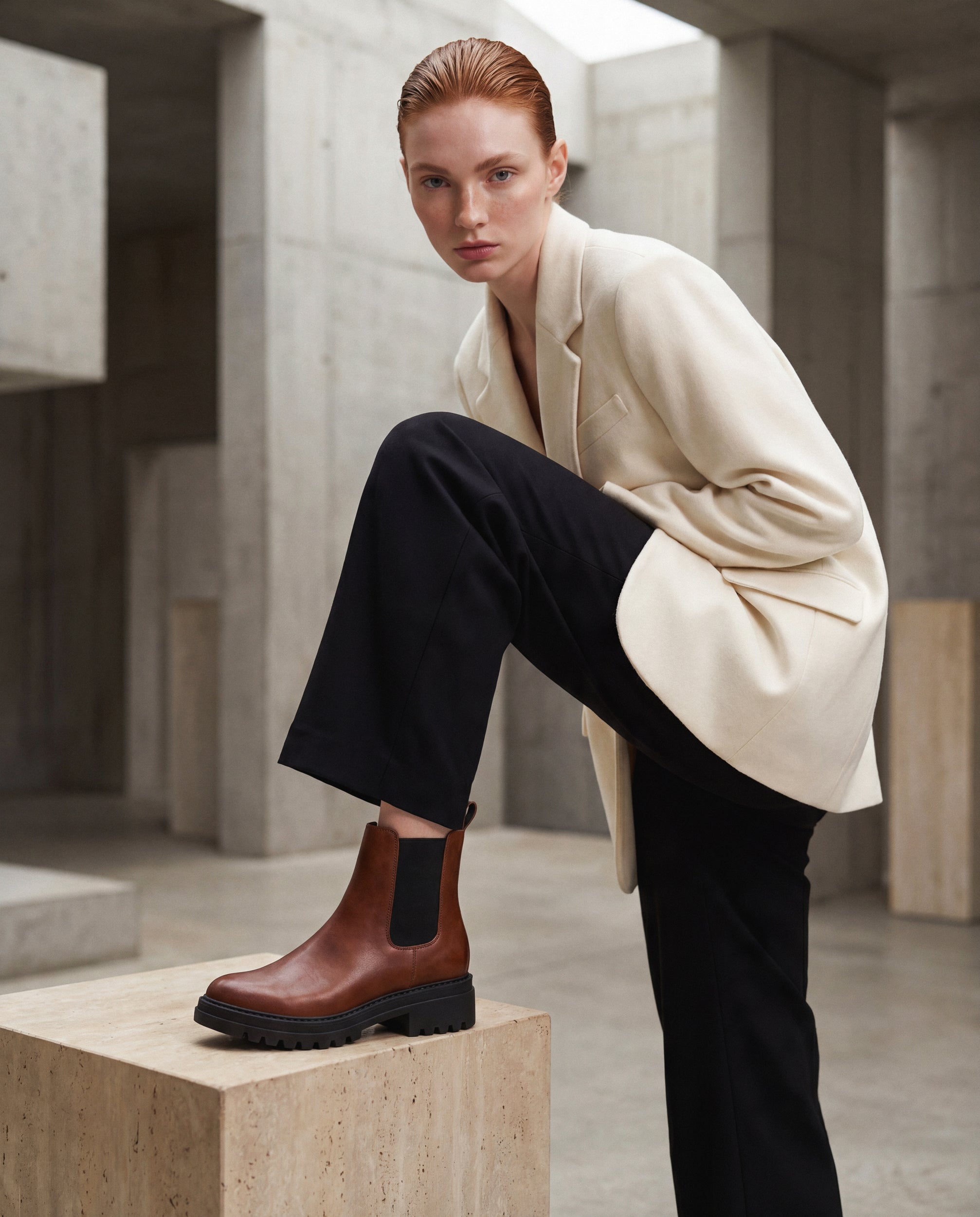 Bottines Evie — microfibre, marron – Image 2