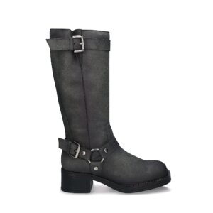 Bottines Ruby — microfibre, gris
