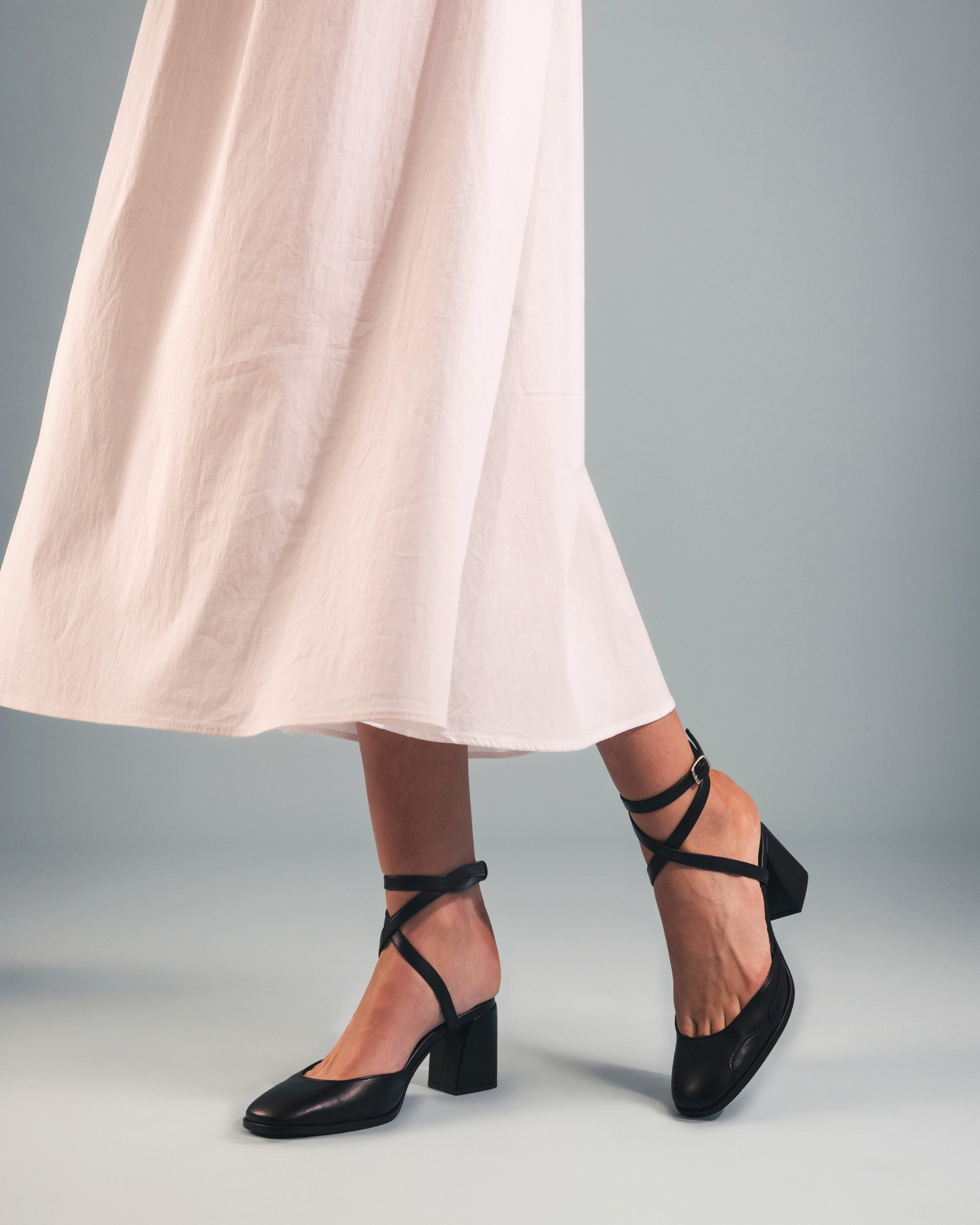 Sandales Lisa — AppleSkin, noir - Image 2