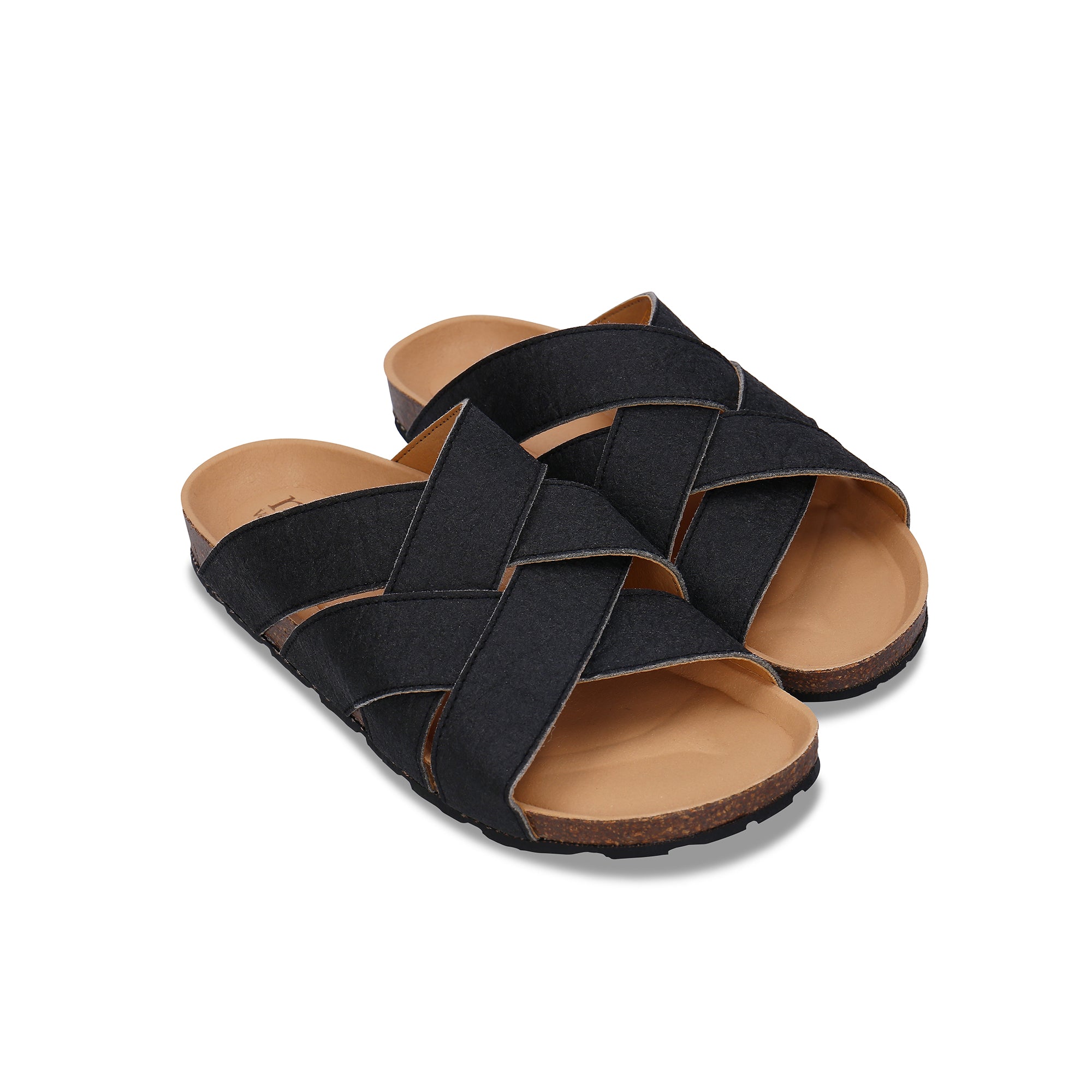 Sandales Tanna — Piñatex, noir – Image 3