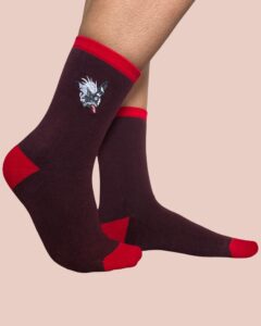 Chaussettes DoggieSock — coton bio, marron