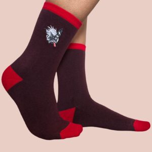 Chaussettes DoggieSock — coton bio, marron